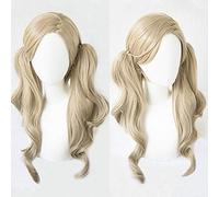 LINLINCD Peluca de Cosplay juego Persona 5 P5 Anne Takamaki 80 cm Lino Peluca con Colas de Caballo Cabello Resistente al Calor Cosplay Disfraz Pelucas+Peluca Libre