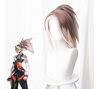 LINLINCD Peluca de Cosplay LOL Akali Pelucas El Rogue Cosplay Pelucas Akali Real Damage Juego Peluca Accesorios+Gorra de Peluca Gratis