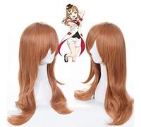 LINLINCD Peluca de cosplay LoveLive! Sunshine !! Cosplay Aqours Kunikida Hanamaru Zura para adultos pelo sintético largo liso