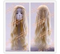 LINLINCD Peluca de cosplay nuevo juego de tronos Daenerys Targaryen Cosplay peluca de pelo sintético 75 cm de largo ondulado dragón de la madre peluca Halloween fiesta uso