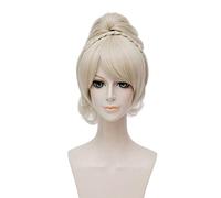 LINLINCD Peluca de Cosplay para mujer, FF15, Cosplay, Lunafreya Nox, Fleuret Dorado, Cosplay Peluca Final Fantasy XV Pelo Liso Halloween