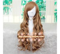 LINLINCD Peluca de cosplay TIGER DRAGON Toradora! Aisaka Taiga Cosplay Pelucas Largas Brillante Rizado ondulado Resistente al Calor Pelo Sintético Perucas Cosplay Peluca