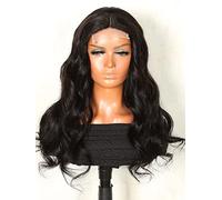 LINLINCD -Pelucas con encaje frontal rizado peluca de cabello humano para mujeres negras (densidad 200 13 x 6 x 1,20 pulgadas)