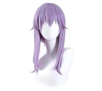 LINLINCD -SHINOA HIIRAGI Cosplay Seraph des End Cosplay Mujeres Luz Púrpura Peluca Cosplay Pelucas Sintéticas Resistente al Calor Anime Cosplay Pelucas