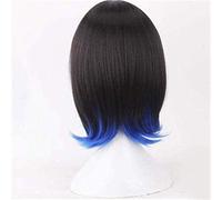 LINLINCD -Wig Anime Cosplay Anime Cosplay pelucas Demon Slayer Hashibira Inosuke azul degradado azul cos peluca dibujos animados anime keebon