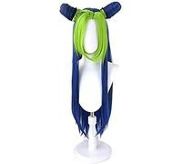 LINLINCD -Wig Anime Cosplay Bizarre JoJo extraña aventura viento peluca dorada Cosplay Jolyne Cujoh Kujo verde trenzado bollo JoJo no Kimyou en Bouken Keebon