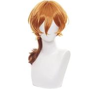 LINLINCD -Wig Anime Cosplay Chuya Nakahara Chuuya Peruka Cosplay Anime Bungo Stray Dogs Heat Rol Pelucas