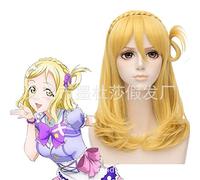 LINLINCD -Wig Anime Cosplay Short Straight Hair Wigs Cosplay Anime BOBO Chemical Fiber Set Oblique LIU Sea Short Hair Wave Head 24 Color opcional