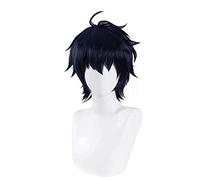 LINLINCD -Yuichiro Hyakuya Cosplay Seraph des End Cosplay Hombres Black Peluca Cosplay Pelucas sintéticas resistentes al calor Anime Cosplay Pelucas
