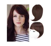 Linmeas-753 Flequillo Pinza para el Cabello Cabello Humano Flequillo sintético con Clip en la Parte Frontal, Extensiones de Cabello con Flequillo Falso, Flequillo Rubio para Uso Diario(2I33)