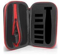 LinMei Funda rígida compatible con recortadora Philips Norelco OneBlade, organizador de viaje para afeitadora eléctrica facial y corporal QP2520, QP2530, QP2620, QP2630