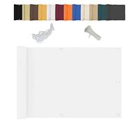 Linmssd Pantalla para Balcón Jardín Protección de Privacidad, Escudo de privacidad, Opaca, Sujetacables Adjundas balcón Exterior de jardín - Blanco 60x100cm