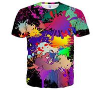 Linnhoy Camisetas unisex para hombre y mujer, camisetas de moda, informales, novedosas, con gráficos 3D, camisetas para adultos, camisetas para adolescentes, tallas S-XXL, Ythei Colorido, XX-Large