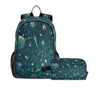 LINNIKEEEE FóRmulas MatemáTicas Abstractas De Dibujos Animados Juego de Mochila Bolsa de Almuerzo para Estudiantes,Mochila Escolar Ligera para Niños Niñas