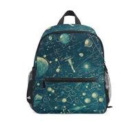 LINNIKEEEE FóRmulas MatemáTicas Abstractas De Dibujos Animados Mochila para Niños Pequeños,Minibolso de Hombro con Silbato para Viajes Niños de 1 a 6 Años