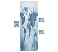 LINNIKEEEE Mapa del Mundo Ilustraciones Funda para Tumbona de Playa Antideslizante,Toalla para Tumbona de Patio