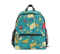 LINNIKEEEE MatemáTicas De Dibujos Animados Mochila para Niños Pequeños,Minibolso de Hombro con Silbato para Viajes Niños de 1 a 6 Años