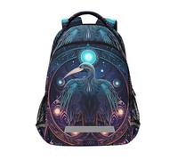 LINNIKEEEE PelíCano Azul Fresco Abstracto Mochila Escolar Escolares Mochilas para Estudiante Niñas Niños