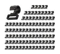 Linnkyfloa 100 ganchos fiables para tienda de campaña, clips de plástico resistentes para camping, soporte de jardín y toldos, multiusos (12 mm)