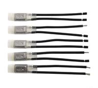 Linnkyfloa 5pcs 17AM Motor Protector Térmico Interruptor de Temperatura, Normalmente Cerrado Termostato Bimetal para Balasto, Iluminación, Motor, Electrodomésticos, Manta, 250V 5A (17AM022-75C)