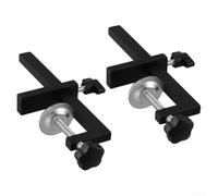 Linnkyfloa Abrazadera en G ajustable mejorada para carpintería, acero al carbono de aluminio resistente rápido con apertura de 143 mm de ancho, almohadillas de goma antideslizantes para cortar tareas