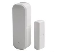 Linnkyfloa Alarma inteligente WiFi con sensor de puerta y ventana con control remoto de aplicación, configuración de una sola tecla de 2.4 GHz, instalación sencilla, para sistema de hogar inteligente