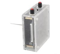 Linnkyfloa Altavoz de bobina, altavoz de plasma de alto voltaje compatible con BT, kit de experimento científico educativo y lámpara eléctrica de escritorio (negro)