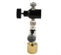 Linnkyfloa Alterador de llenado de cilindro de gas para flujo de soda M18* 1.5 a CGA320 Conector de llenado de aire de latón para estación de recarga de tanque Ck2 Conexión inflable sin cámara