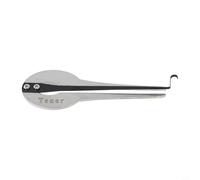 Linnkyfloa Arpa de mandíbula portátil de acero inoxidable para músicos principiantes, arpa de judíos de estilo ruso con acabado cromado en tamaño grande 12,6 x 4 cm (tamaño grande)