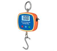 Linnkyfloa Báscula de grúa LED de doble pantalla 1000 kg 2200 libras escala digital colgante con pantalla LCD retroiluminada recargable unidad de tara interruptor pesca caza naranja
