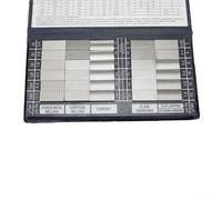Linnkyfloa Bloque de muestras de rugosidad exterior Ra 0,05-12,5 μm | Juego de calibración de 30 piezas para mecanizado para comparación de acabados | Compatible con las normas S.A.E