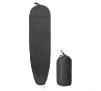 Linnkyfloa Calcetines de poliéster 210D con bolsillo para tabla de surf de 2,3 m, cierre de cordón acolchado para la nariz, color negro (200 x 50 cm)