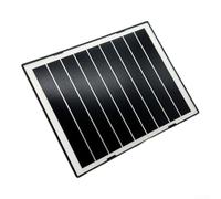 Linnkyfloa Cámaras de seguridad monocristalinas del panel solar de 7W, IP65 impermeable con 360 ° ajustable, alta eficiencia USB USB-C Suministro Vigilancia al aire libre (negro)