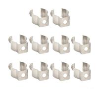 Linnkyfloa Clips de rizo de resorte, tipo abierto, acero al manganeso duradero, soportes de herramientas resistentes, 6 mm-28 mm, paquete de 10, para uso en garaje y taller (16 mm)