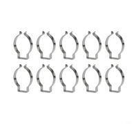 Linnkyfloa Clips de rizo de resorte, tipo abierto, acero al manganeso duradero, soportes de herramientas resistentes, 6 mm-28 mm, paquete de 10, para uso en garaje y taller (41 mm)