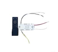 Linnkyfloa Control remoto para ventilador de techo con regulador continuo y temporizador de 6 velocidades para luz invisible del ventilador, controlador inversor de 24 V CC, blanco o negro (A)