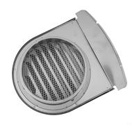 Linnkyfloa Cubierta de ventilación de pared de acero inoxidable para baño, cocina y campana extractora, 100 mm/150 mm, impermeable, resistente al viento, resistente a las plagas (150 mm)