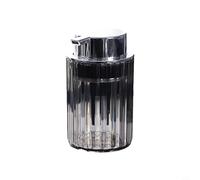 Linnkyfloa Dispensador de jabón espumoso para baño, PET+ABS Shampoo Loción Mano, Recarga de boca grande, transparente 12.7x8x7cm (gris)