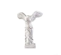 Linnkyfloa Estatua de la diosa griega Winged For Victory of Samotrace en resina dorada o blanca, adorno de escritorio para decoración del hogar (E5-181513)