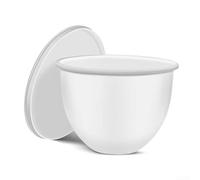 Linnkyfloa Forro de cuenco mezclador de pie de 5 cuartos de galón, inserto de cuenco de mezcla de silicona para batidora de cabeza inclinable, almohadilla antideslizante, rojo (A blanco)