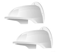 Linnkyfloa Funda impermeable para cámara de exterior, protector de CCTV, resistente a la intemperie, protector de cámara de seguridad ABS, carcasa a prueba de polvo, color blanco (2 unidades)