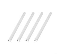 Linnkyfloa Juego de 4 cubiertas de tubo de radiador, ajustables de 15 mm de diámetro en 200 mm, 300 mm, 500 mm de longitud, fácil ajuste sin extracción de tuberías, tubos de plástico en negro (blanco