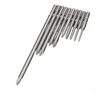 Linnkyfloa Juego de puntas de destornillador de cruz eléctrica PH0 PH1 PH2 de 60-200 mm para conductor, vástago redondo de aleación de acero de aleación de 6 mm para brocas con alta dureza y (60 x PH1