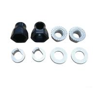 Linnkyfloa Juego de tornillos y arandelas para motor de bicicleta, kit de juntas finas y gruesas compatible con motores de 250 W-800 W, accesorio, bicicletas plegables y gruesas, paquete de 2 unidades