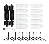 Linnkyfloa Kit de piezas de repuesto para aspiradora Robot Tapo, compatible con RV30 Max Plus/RV30 Max/RVV20 Max Plus/RV20 Max/RVA202/RV10 Plus, incluye cepillo de rodillo, lateral