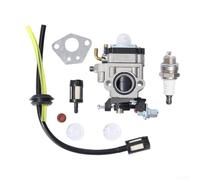 Linnkyfloa Kit de reparación de carburador compatible con 52 cc 49 cc 43 cc para piezas de aspiradora de soplador de hojas, juego de reconstrucción de motor de cortacésped modelo 56257 57341