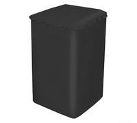 Linnkyfloa Lavadora, tela Oxford 210D, protector impermeable de 3 lados, uso en balcón al aire libre, negro, se adapta a lavadoras de carga superior (56 x 60 x 90 cm)