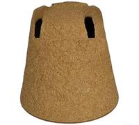 Linnkyfloa Macetas de pulpa de papel biodegradables, tazas redondas para plantar, trasplante directo, sin golpes, bandejas ecológicas, flores, hierbas, verduras, paquete de 20 (A)