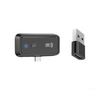 Linnkyfloa Mando a distancia inteligente IR con capacidad de aprendizaje para emparejamiento personalizado de dispositivos, compatible con rango de 15 m, distribución de señal de 720 grados (control
