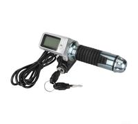 Linnkyfloa Manillar Scooter 36V/48V/60V con encendido de llave, pantalla LCD Control del acelerador para piezas de E-Bike, montaje de aleación de aluminio negro